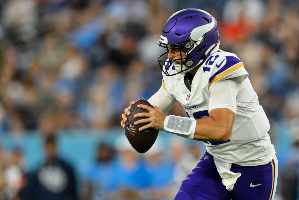 Vikings cut Max Brosmer, trimming a four-quarterback active roster