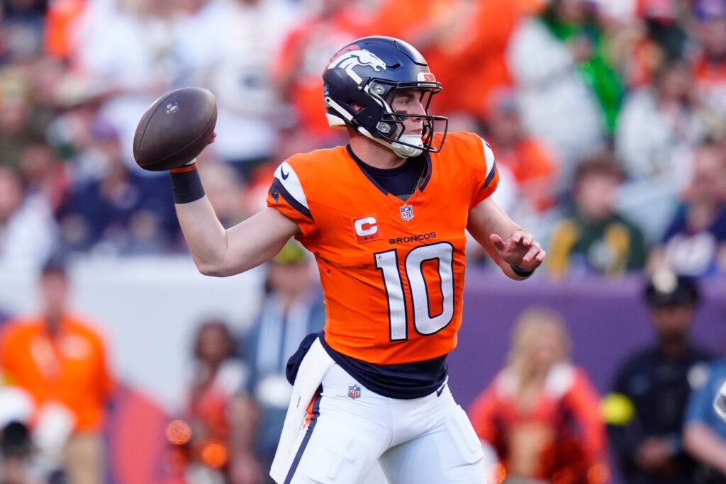 Bo Nix returns in a limited role at Broncos minicamp after ankle surgeries, Denver expects full ramp-up later