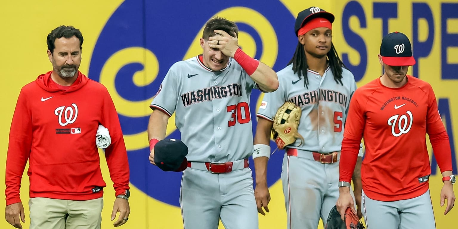 Jacob Young’s Tropicana Field collision draws scare, but Nationals’ center fielder expects to be fine