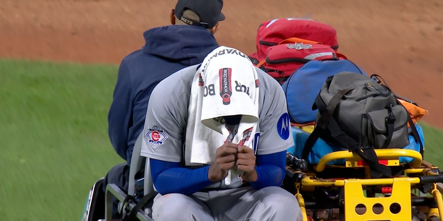 Edward Cabrera carted off with apparent left leg injury during Cubs-Mets game at Citi Field
