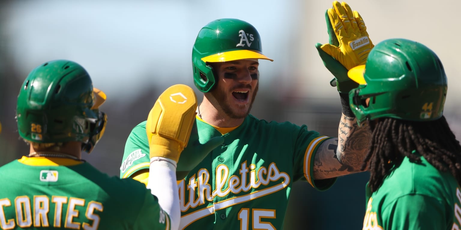 A’s nearly erase eight-run hole, fall 9-8 to Marlins after last-out moment at Sutter Health Park