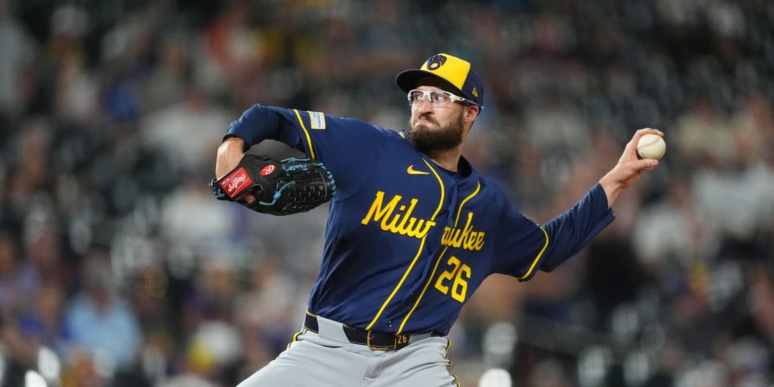 Aaron Ashby becomes first MLB pitcher with 10 wins in 2026 as Brewers get his late edge