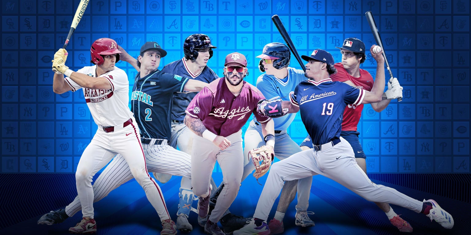 MLB Pipeline picks favorites from each team’s 2026 Draft haul, starting with Roch Cholowsky and ending with Zach Bates
