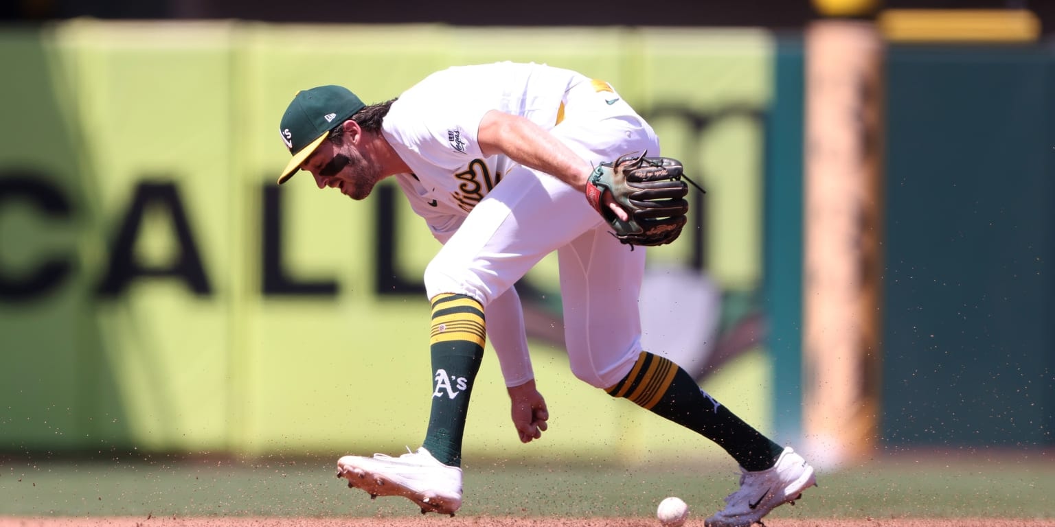 Athletics shortstop Jacob Wilson scratched from lineup with left shoulder soreness in Kansas City