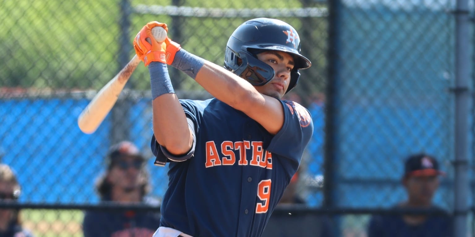 Anthony Huezo keeps escalating an Astros farm breakout, reaching a rare power-speed milestone