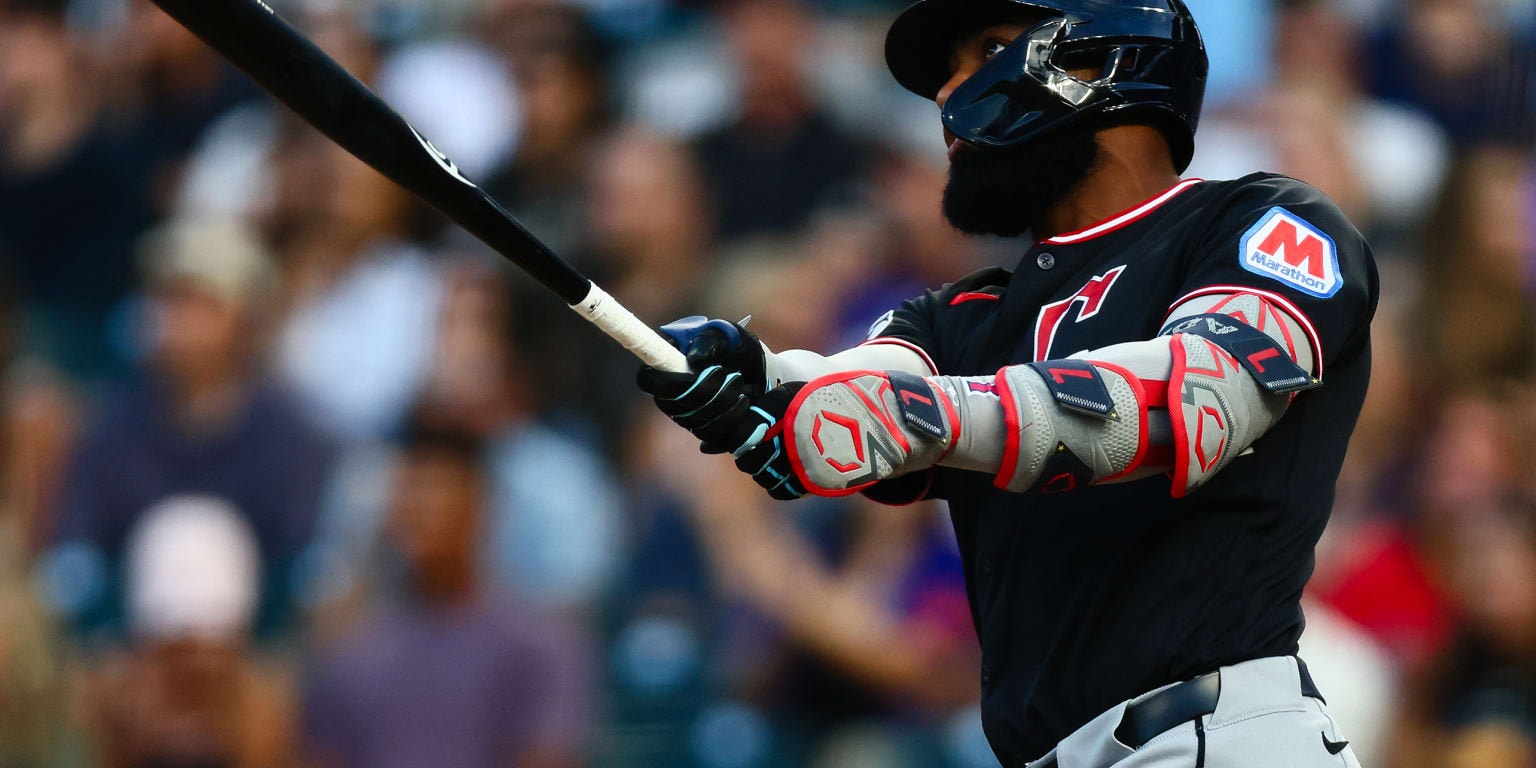 Jo Adell keeps heating up as Guardians win for third straight time over Rockies