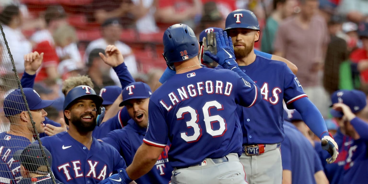 Langford and Higashioka jump-start Rangers offense in a win supporting Eovaldi
