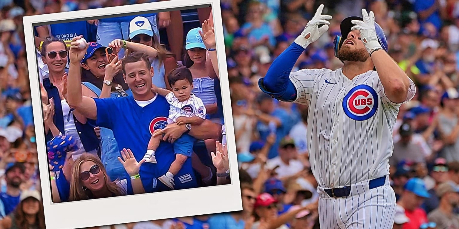 Michael Busch’s homer finds Anthony Rizzo in the right-field seats as Cubs honor 2016 champions