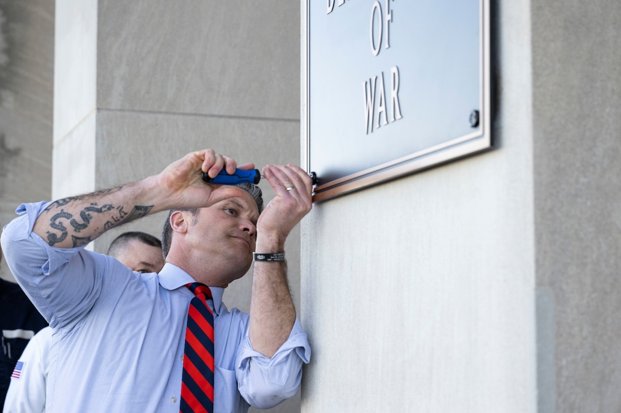 What's In a Name: 'War' Sends Clarifying Message to Adversaries About Departmental Mission