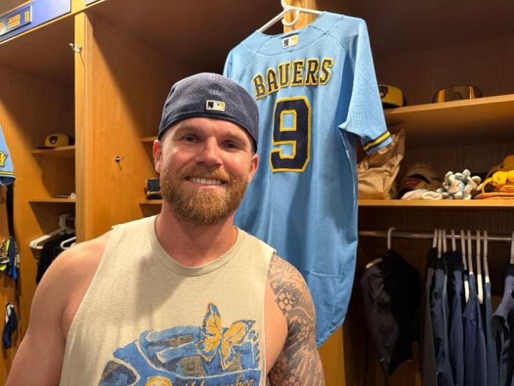 Jake Bauers leans on patience, from Marina High memories to a steady Milwaukee Brewers season