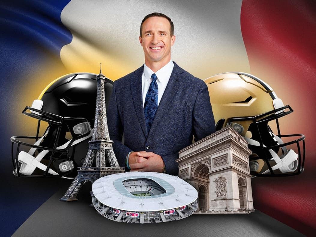 Drew Brees and Alltroo launch a Paris trip giveaway to support the Brees Dream Foundation, featuring Saints-Steelers at Stade de France