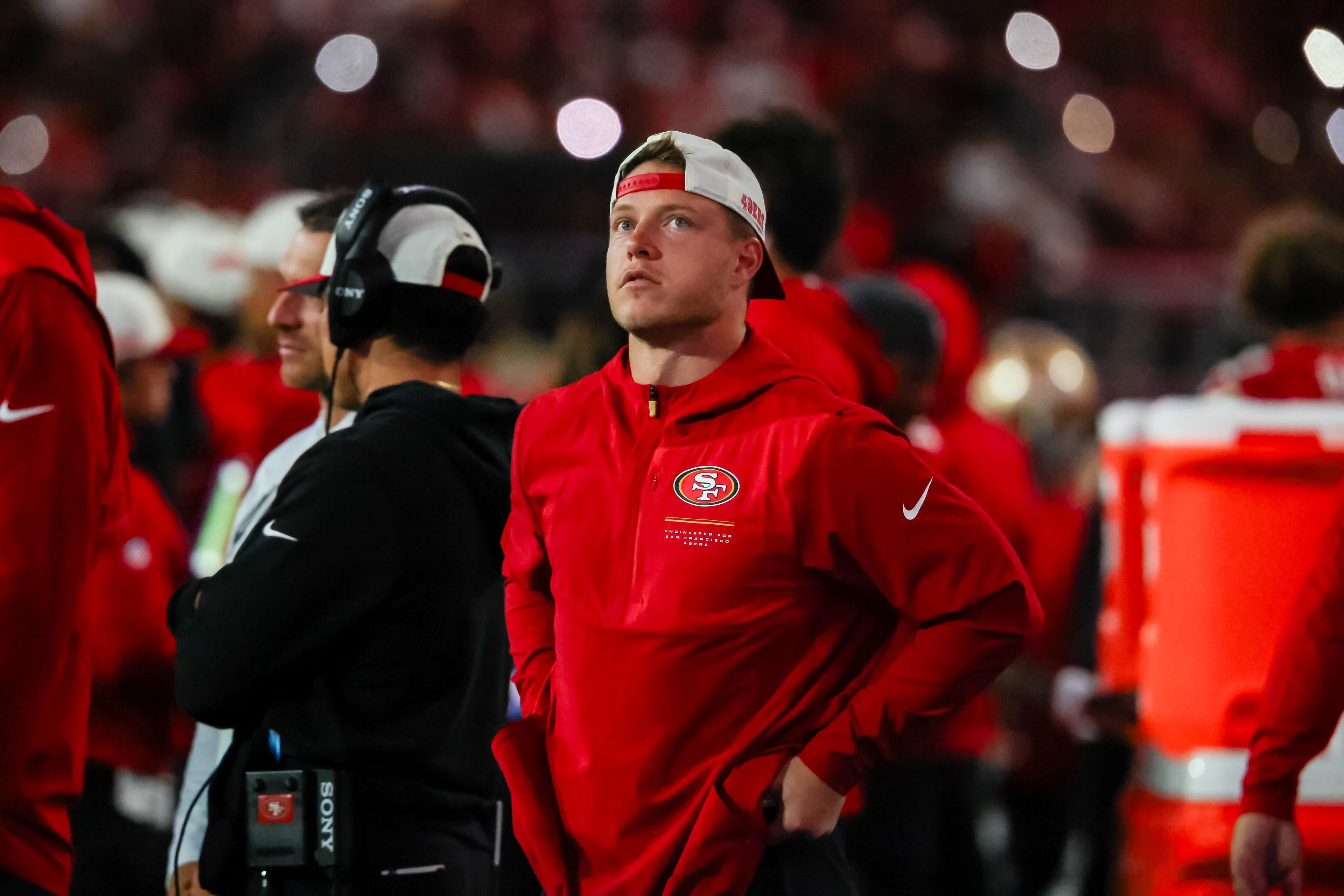 Florio questions whether Christian McCaffrey’s “muscle tightness” is also a hold-in for the 49ers