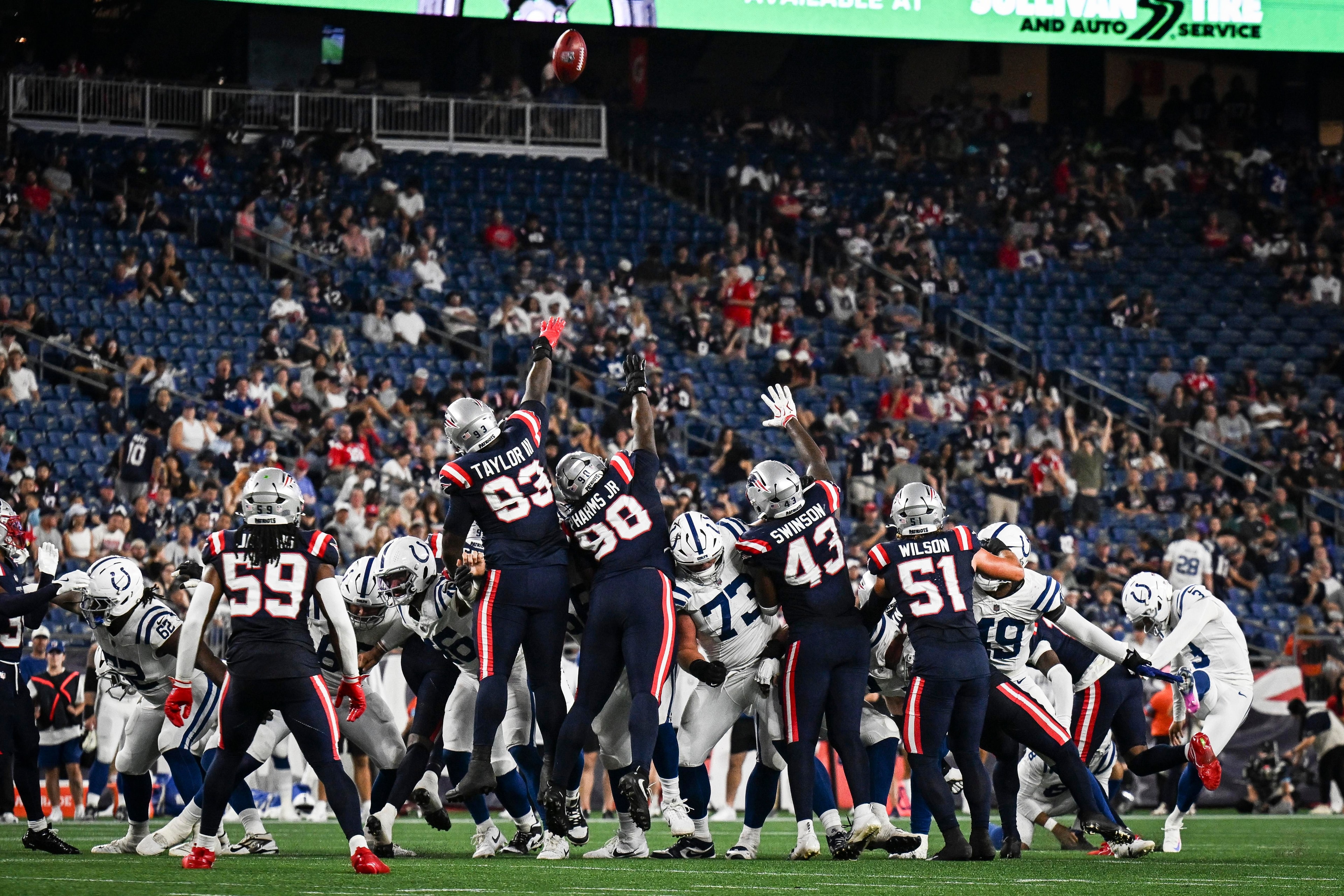 Patriots-Colts preseason opener ends 13-13, and fans get a first glimpse of what matters again