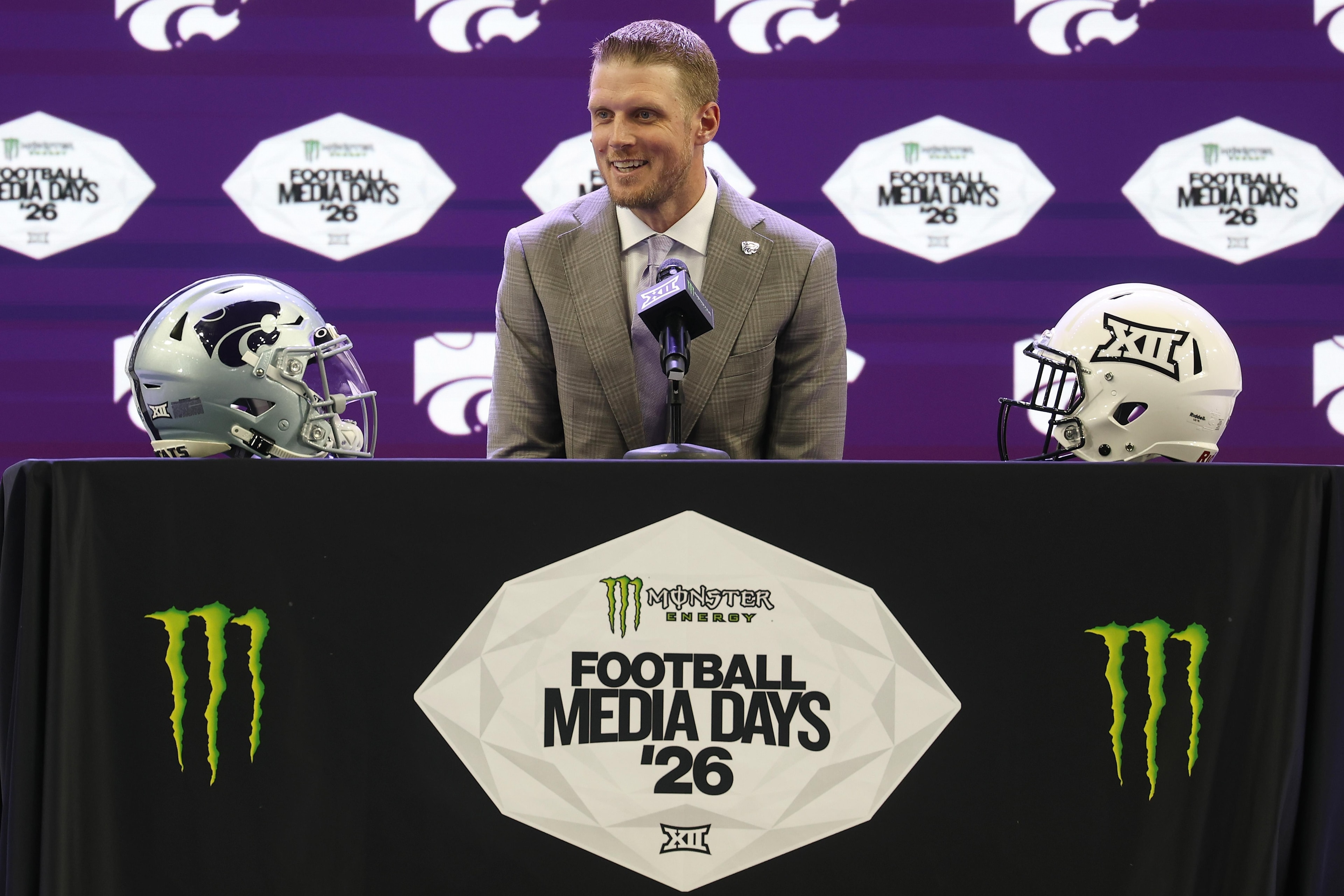 K-State’s Coach Klein opens Nicholls State week with an early look at the offensive line situation
