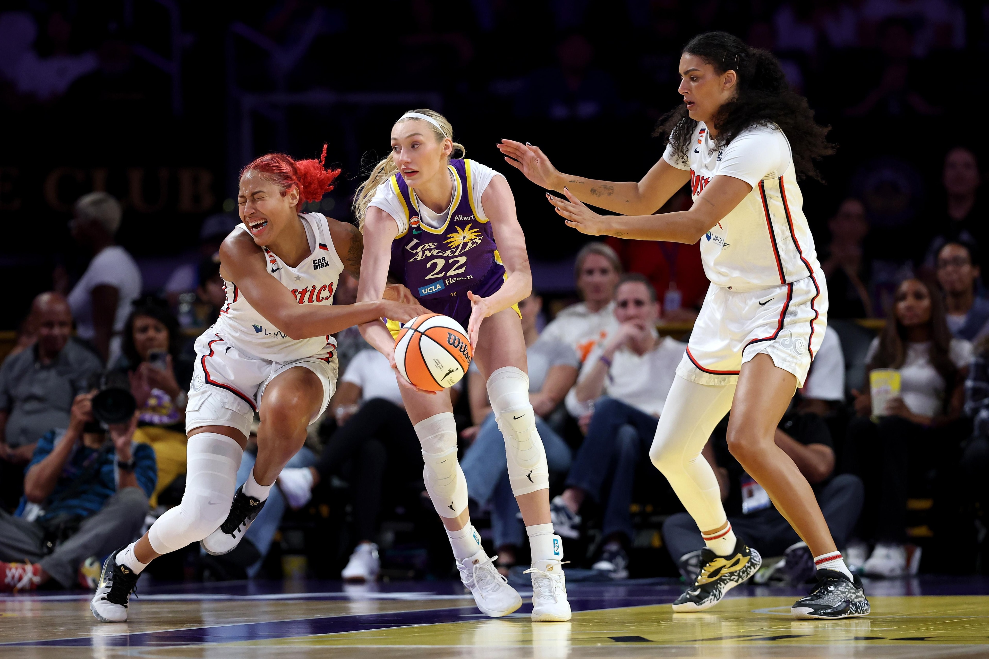Georgia Amoore’s big week not enough as Mystics fall 88-82 to Sparks