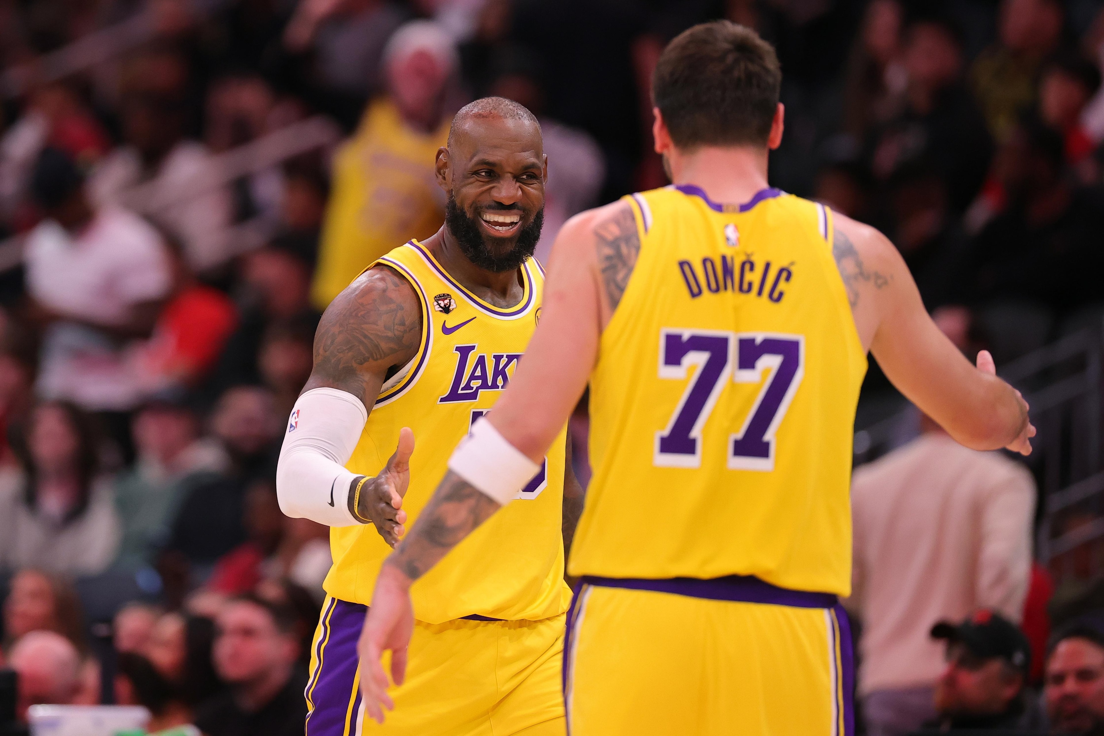 Luka Dončić says LeBron James reached out after leaving the Lakers