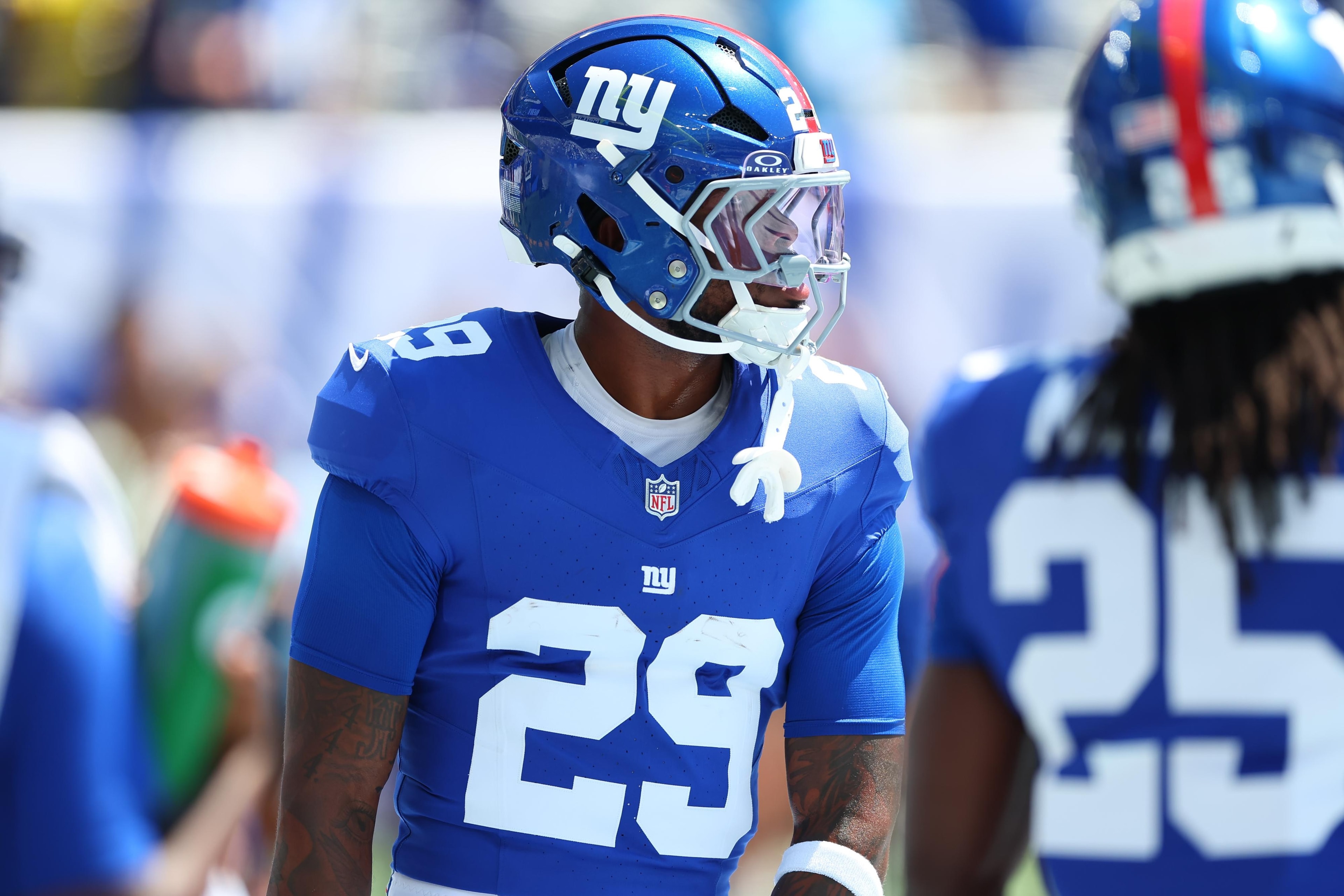 Tyrone Tracy leaves Giants-Jets game with injury after strong start