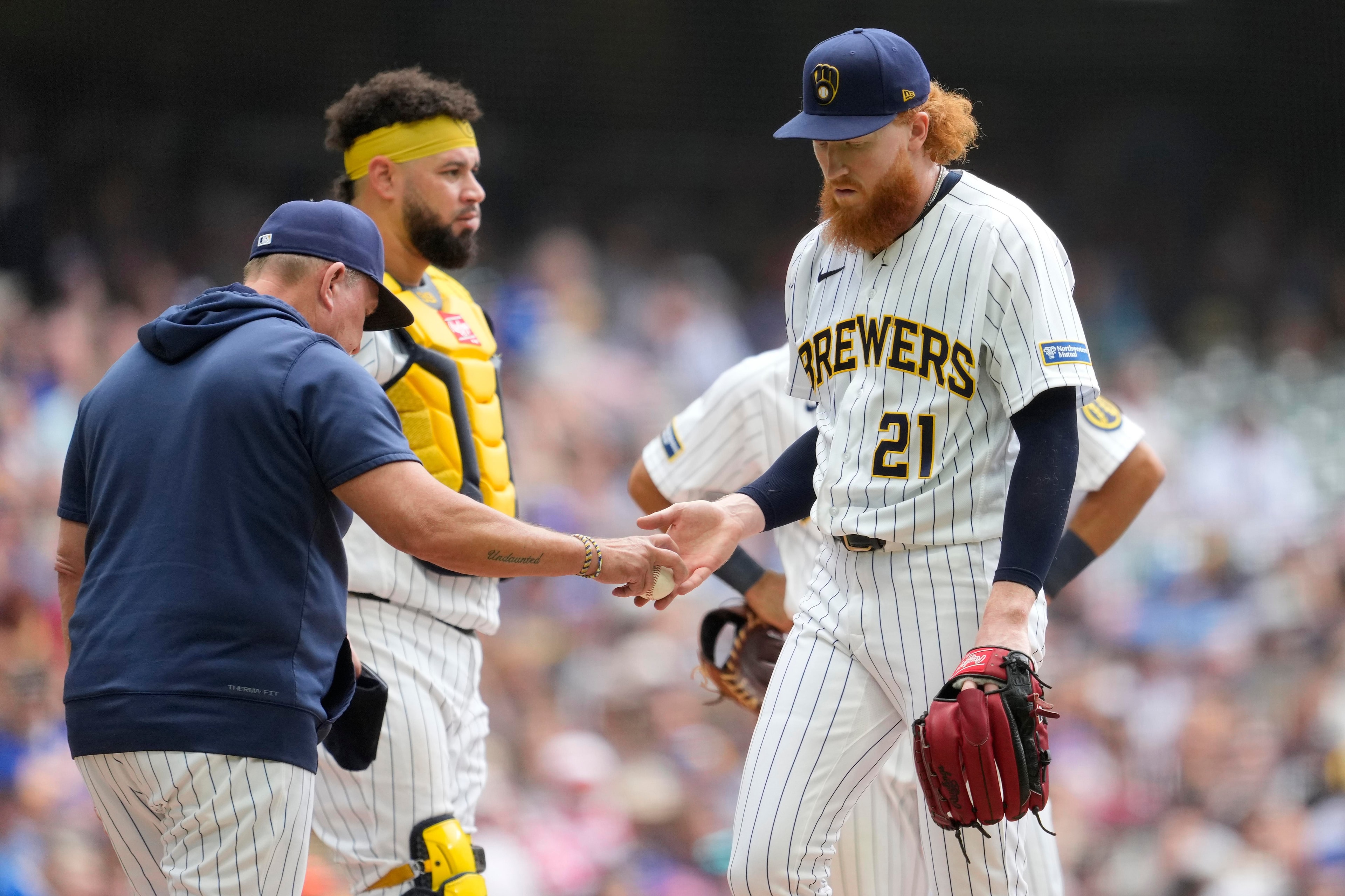 Brewers’ early lead slips away as Rangers power past Milwaukee 7-4