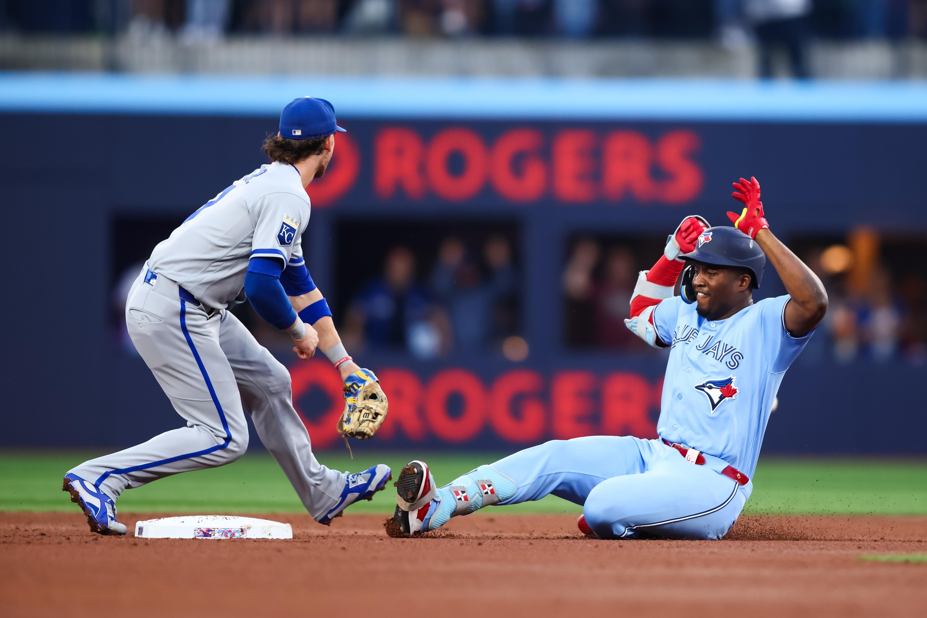 Nathan Lukes’ 3-run homer breaks the Royals’ 9-game win streak in Toronto shutout