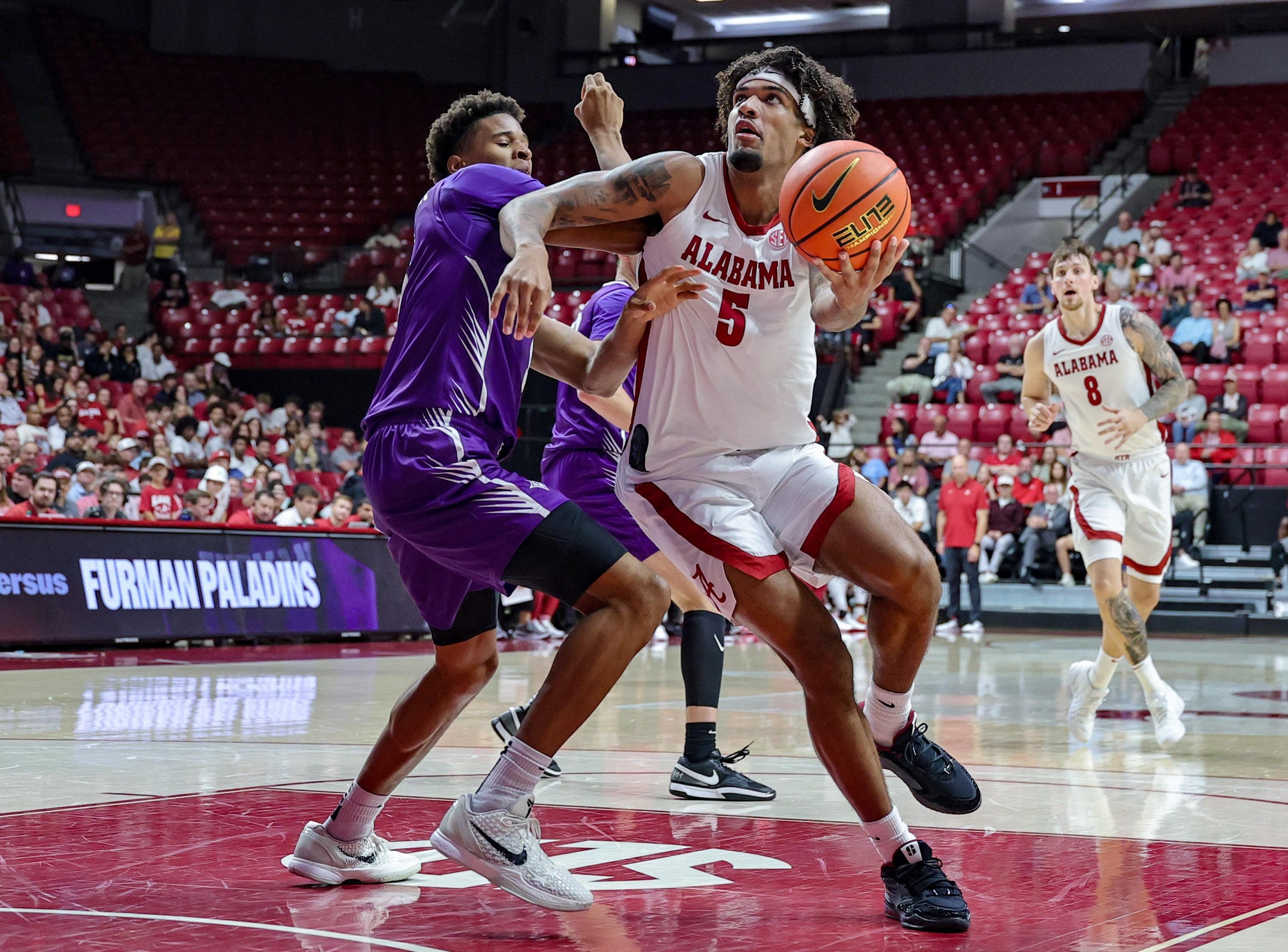 Alabama beats Furman 111-93 in exhibition opener at Coleman Coliseum