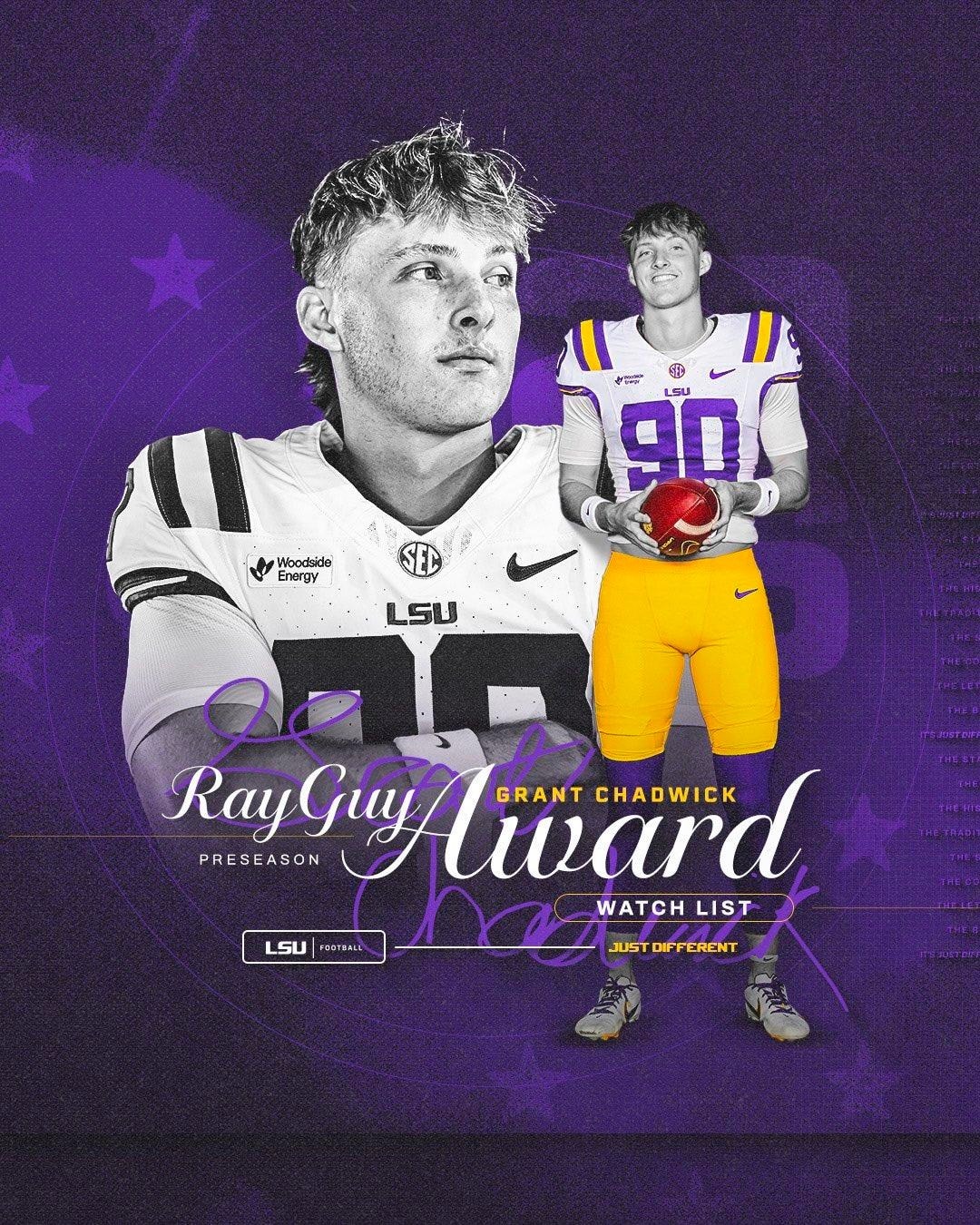 Grant Chadwick lands on Ray Guy Award 2026 preseason watch list for LSU