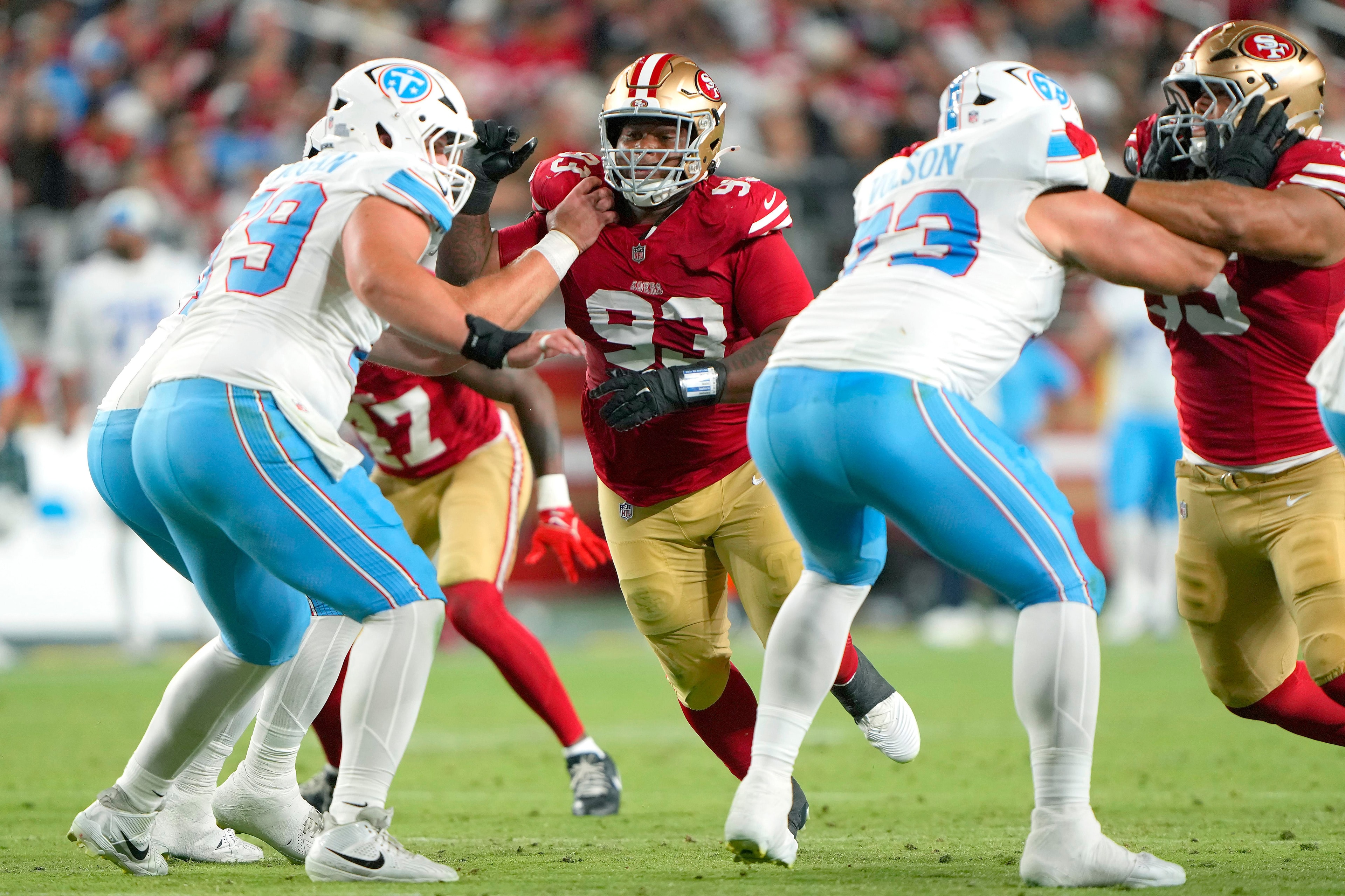 49ers’ 4th-round defensive bet turns heads in preseason vs Titans