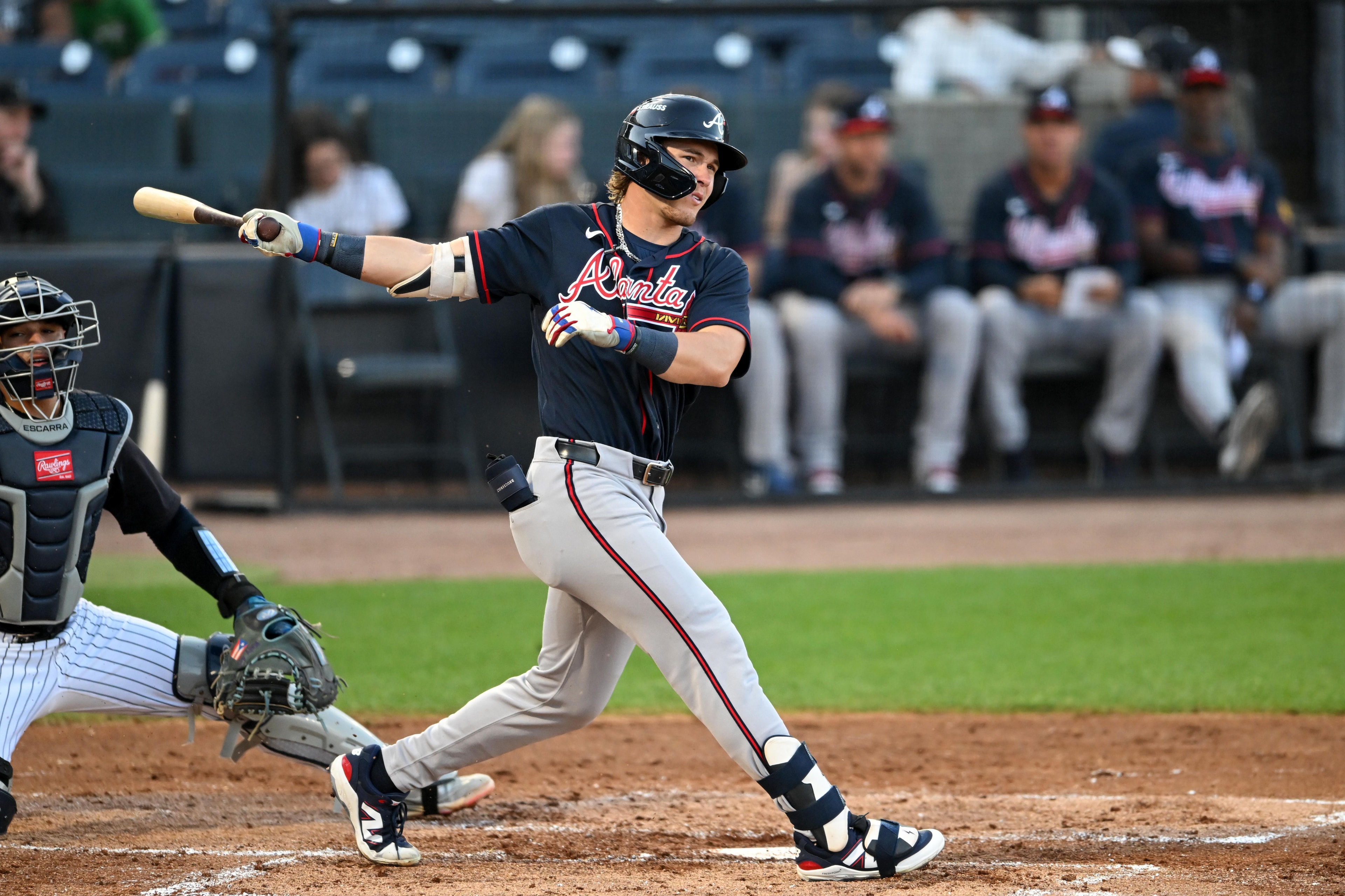 Eric Hartman delivers first Double-A home run as Braves top hitting prospect keeps climbing