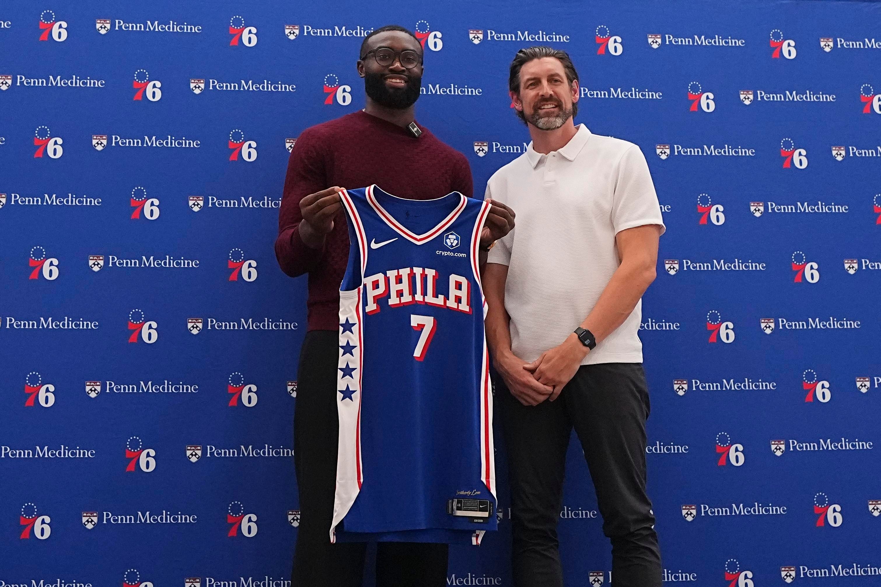 Sixers plan team-store jersey push at Xfinity Mobile Arena, highlighting new LeBron James and Jaylen Brown gear