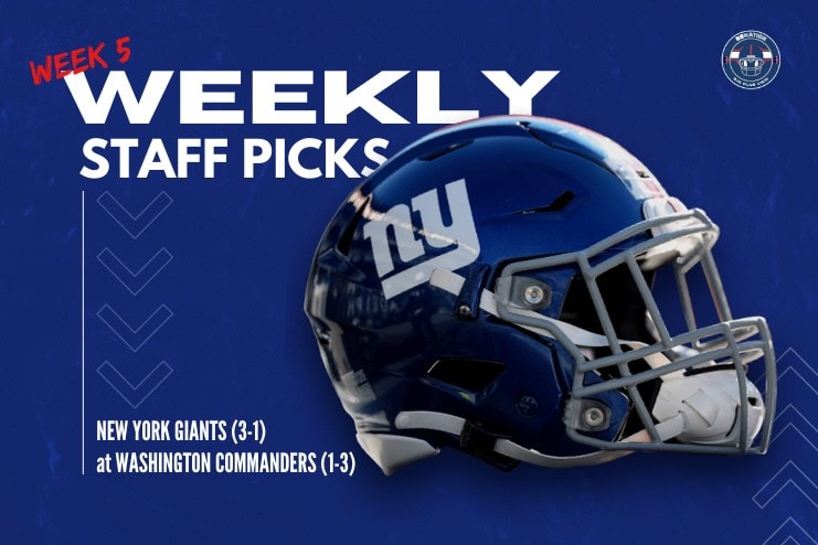 Giants vs. Commanders puts NFC East first-place spot on the line as Week 5 shifts to evening