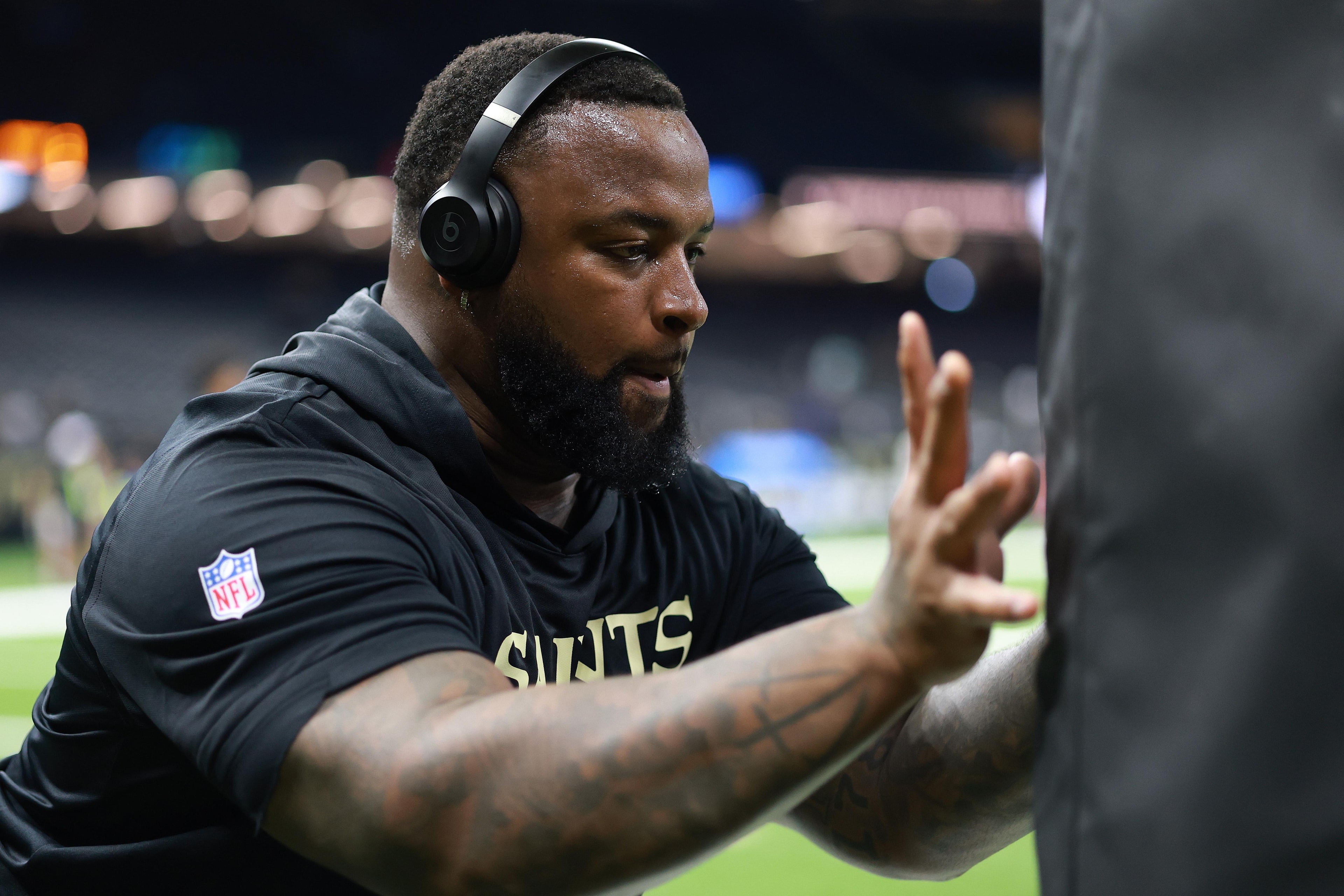 Saints defensive tackle Davon Godchaux leaves practice early amid fresh camp concern