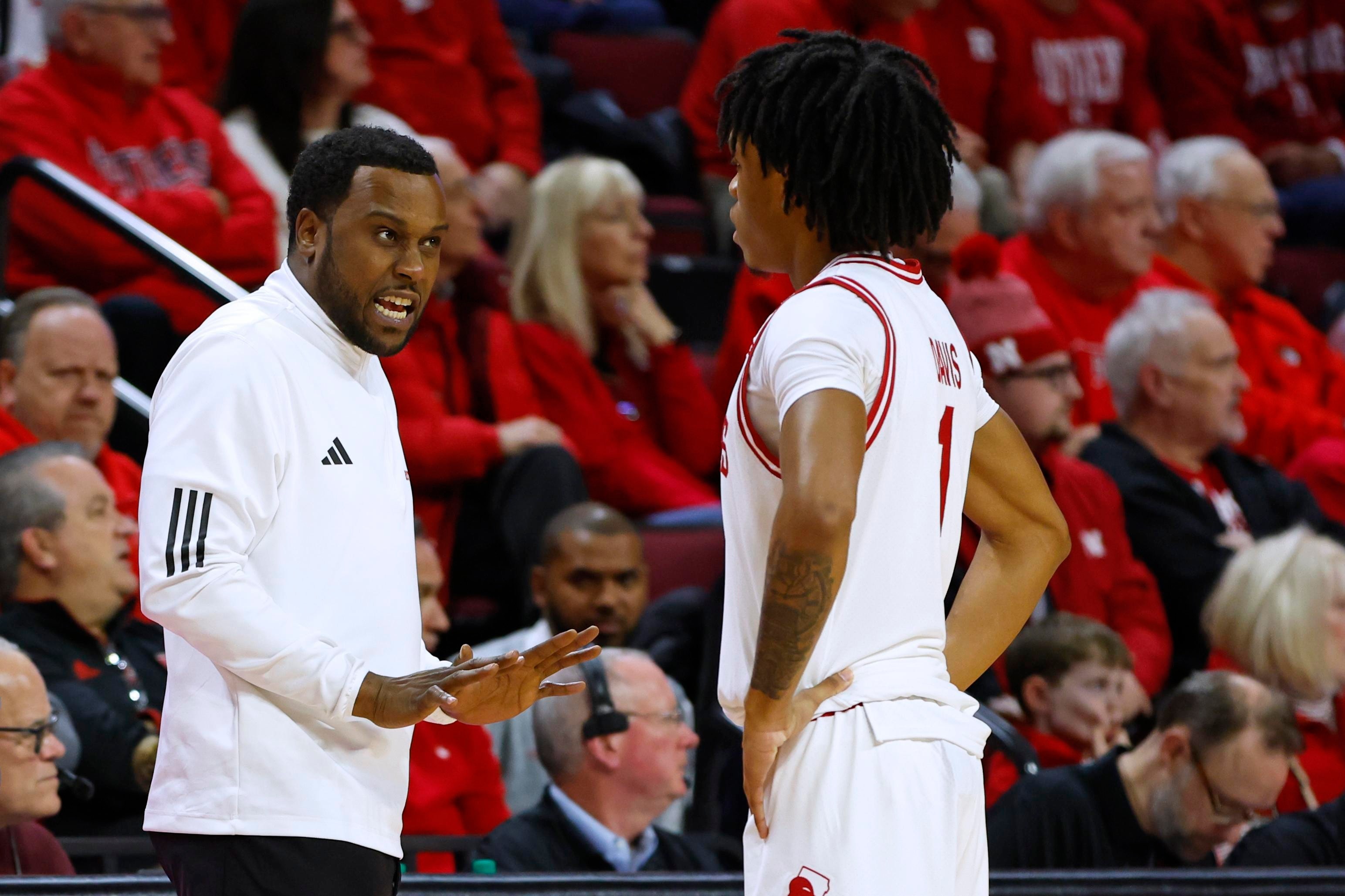 Rutgers interim coach Brandin Knight meets BTN hosts Dave Revsine and Bruce Weber at Big Ten media days