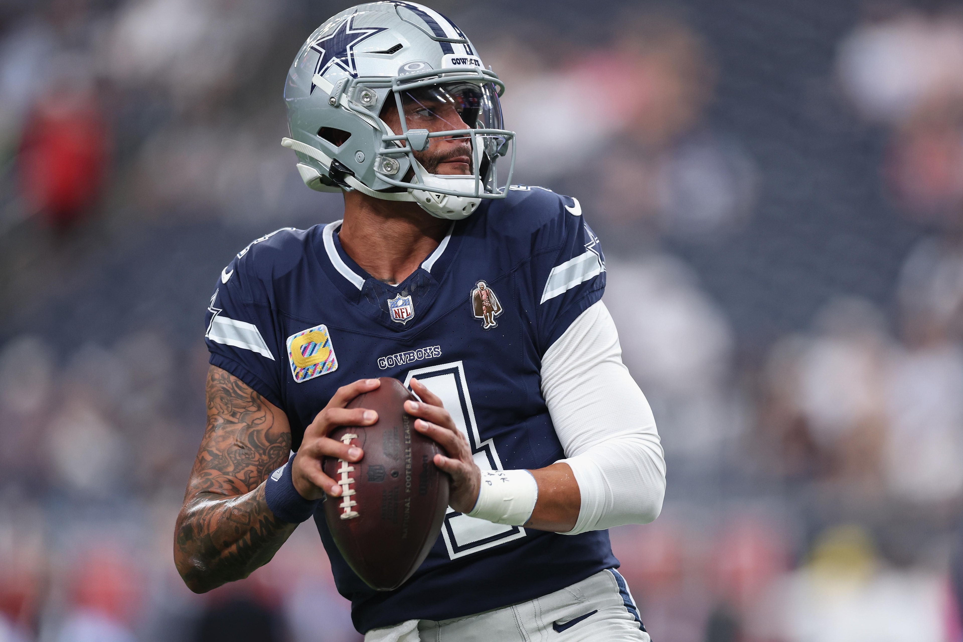 Cowboys host the Buccaneers with Tampa Bay starting rookie Jalon Daniels in place of Baker Mayfield