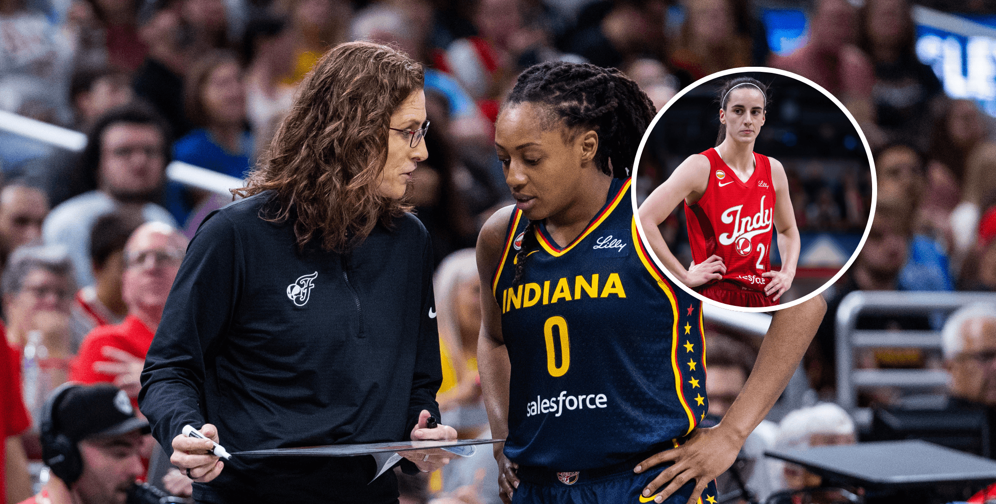 Caitlin Clark and Kelsey Mitchell push past an old standard as the Fever rout the Sun