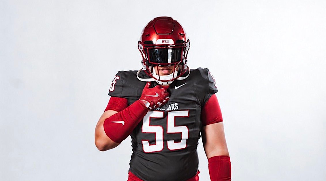 Hawaii offensive lineman Randolph Santiago commits to Washington State, explaining what drew him to the Cougars