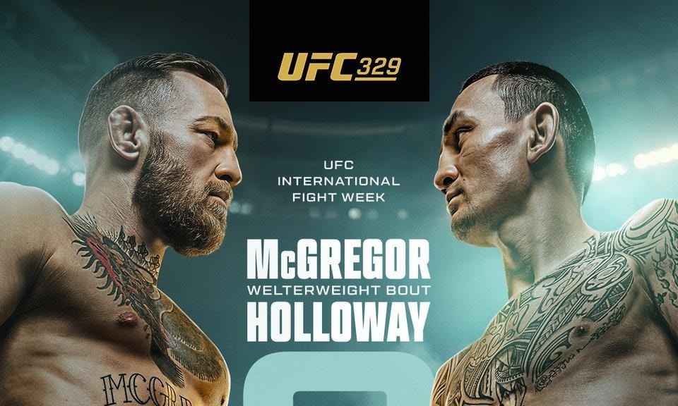 UFC unveils official poster for Conor McGregor vs. Max Holloway 2 at UFC 329
