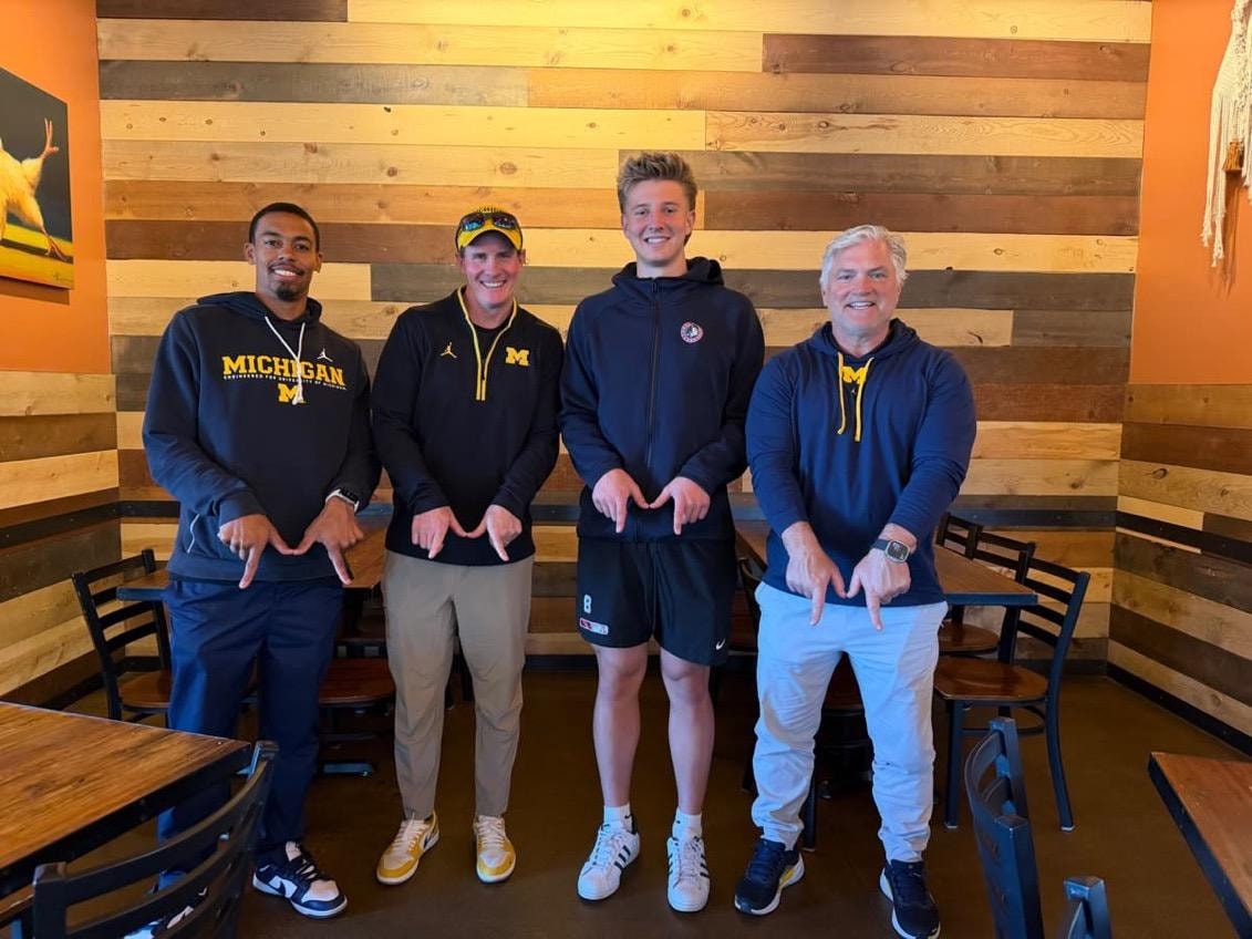 Michigan football adds 2027 three-star tight end Christian Hanshaw after Victor’s Weekend visit