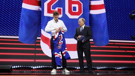 Alberts Smits relieved to land with the Rangers in first round of the NHL Draft