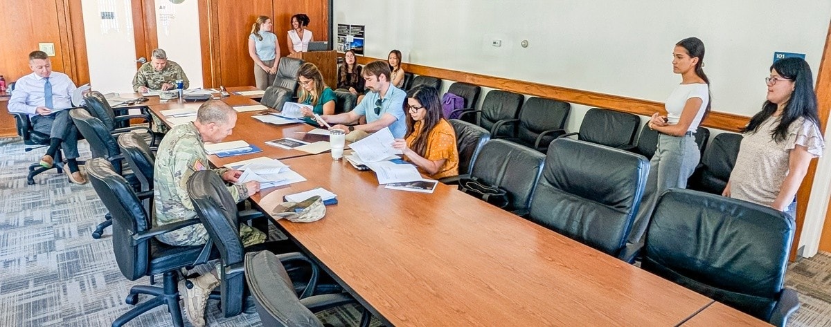 CUNY Interns Deliver Capstone Briefing to Fort Hamilton Senior Leaders