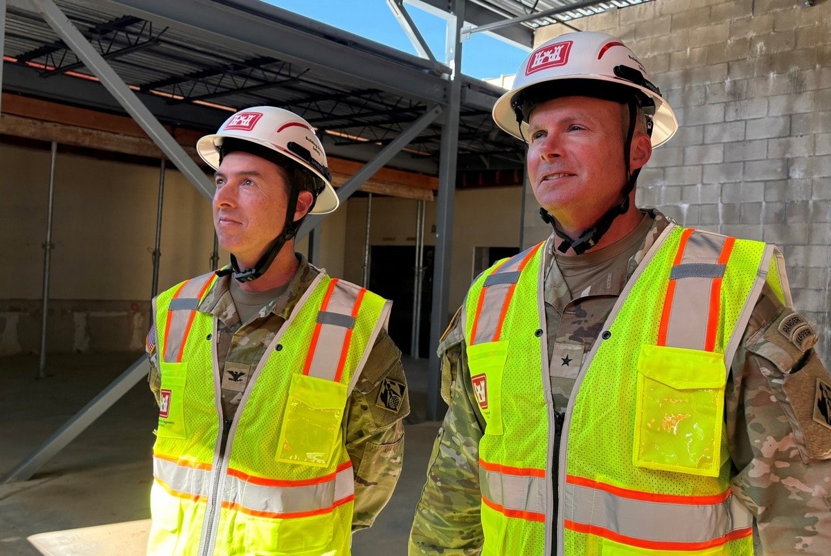 Division commander tours military construction projects in Southern Arizona