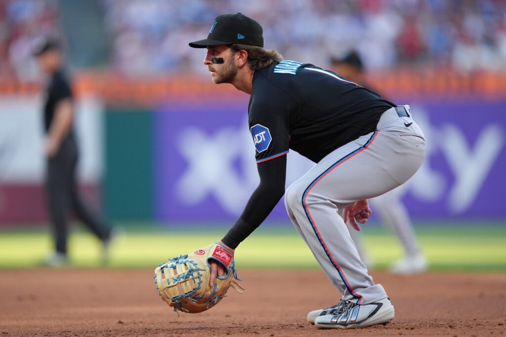 Marlins set Connor Norby to optional assignment, a roster reset after nearly two years