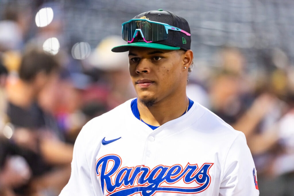 Rangers Call Up Winston Santos for Major League Debut, Option Jose Corniell