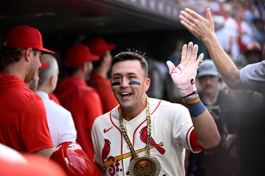 Astros scout Cardinals left fielder Lars Nootbaar as they hunt a left-handed outfield bat