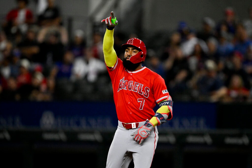 Reports: Guardians agree to acquire Jo Adell from Angels, sending catcher prospect Jacob Cozart to Anaheim