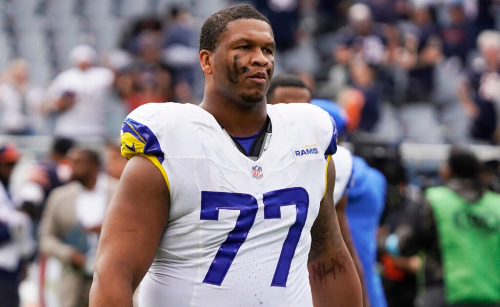 Rams left tackle Alaric Jackson arrested on felony domestic violence charge