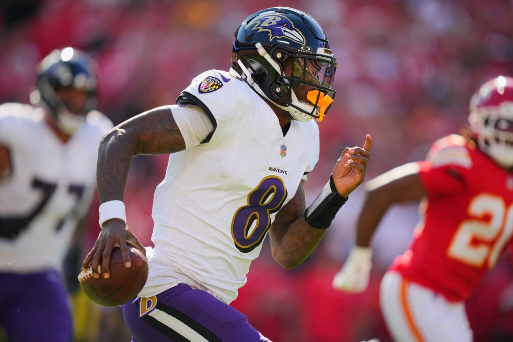 Ravens rule Lamar Jackson out for Week 5 after sprained ankle, with Cam Jurgens also sidelined