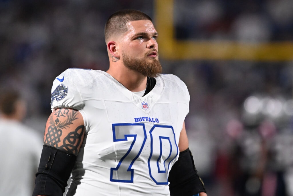 Alec Anderson is named Bills’ starting left guard, winning a summer competition with Austin Corbett