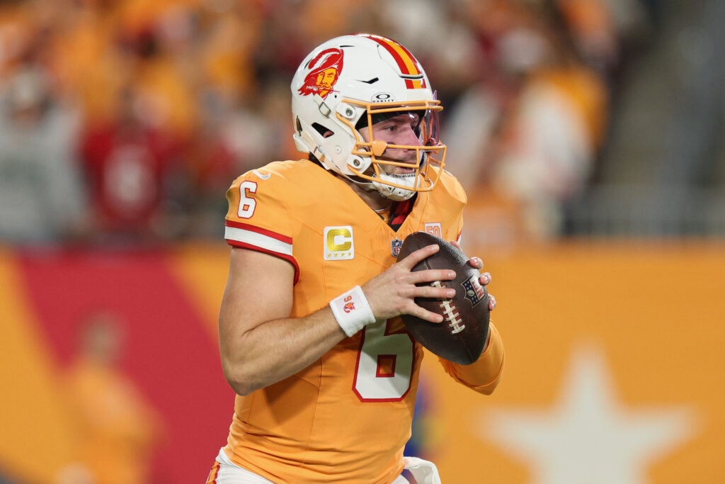 Buccaneers Could Be Forced Into Familiar Territory With a 2027 Franchise Tag for Baker Mayfield, Reports Say