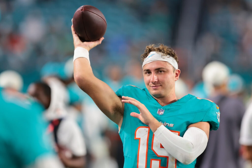 Dolphins waive QB Cam Miller, shrinking depth a day after trading Quinn Ewers
