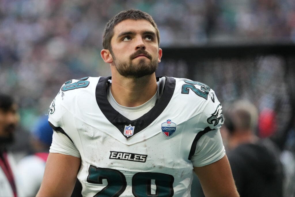 Eagles’ Will Shipley update: plantar fascia injury clouding early-season backfield plans after London loss