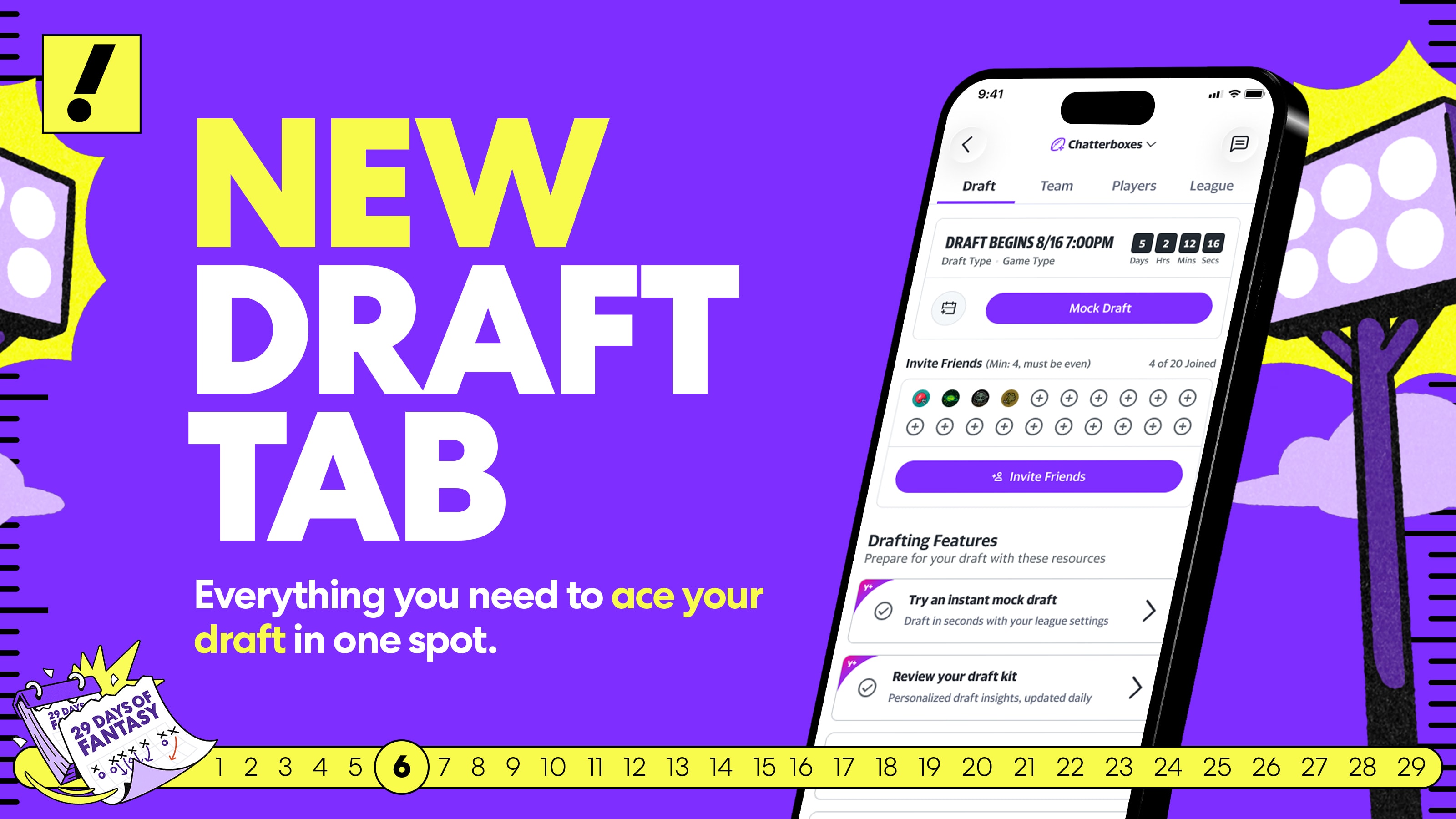 Yahoo Sports adds a new “Draft” tab for fantasy managers ahead of NFL draft day